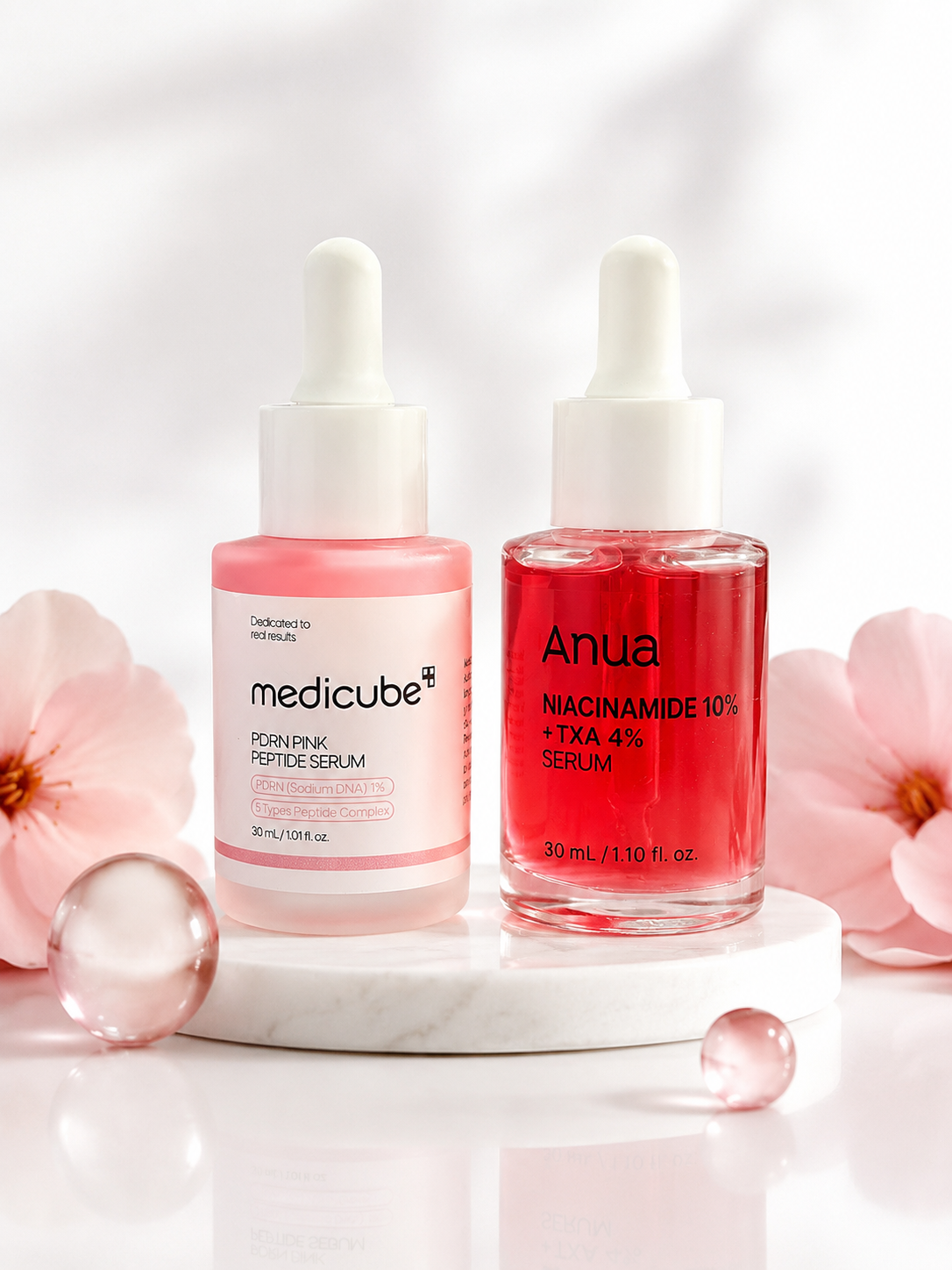 COMBO DE SERUM MEDICUBE PDRN Y ANUA TU DUO PERFECTO